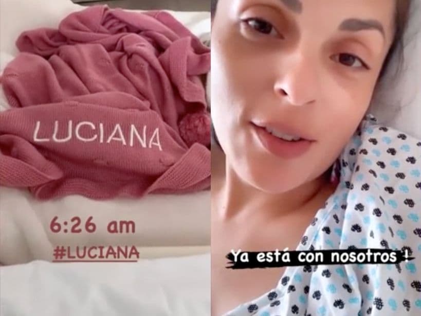 Pese a que su parto había sido programado para el 8 de octubre, Luciana llegó al mundo en las primeras horas de este 7 de octubre, hecho que compartió la comediante a través de sus redes sociales.