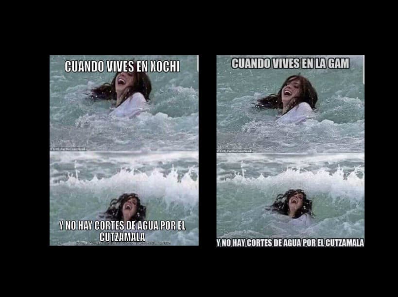 Memes por el corte de agua