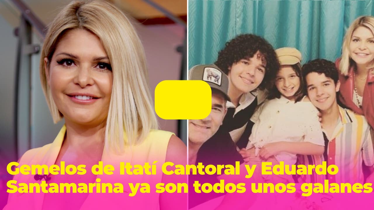Los gemelos de Itatí Cantoral y Eduardo Santamarina se convirtieron en todos unos galanes: así han crecido