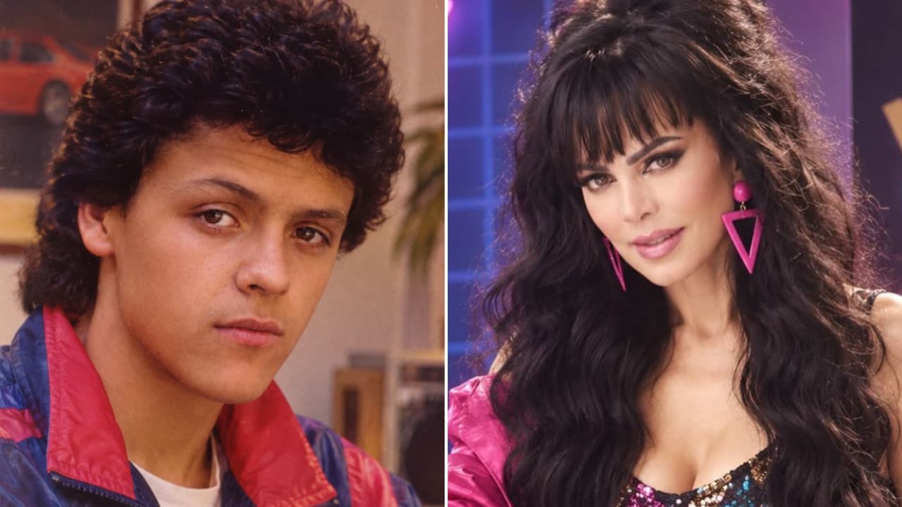 Famosos se suben al trend de los 80 e impactan por cómo lucen