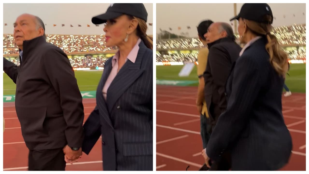 Lucía Méndez es captada de la mano del papá de Checo Pérez, ¿nacerá el amor?