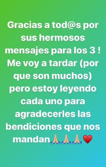 La actriz agradeció las muestras de cariño que recibió tras confirmar que está embarazada.