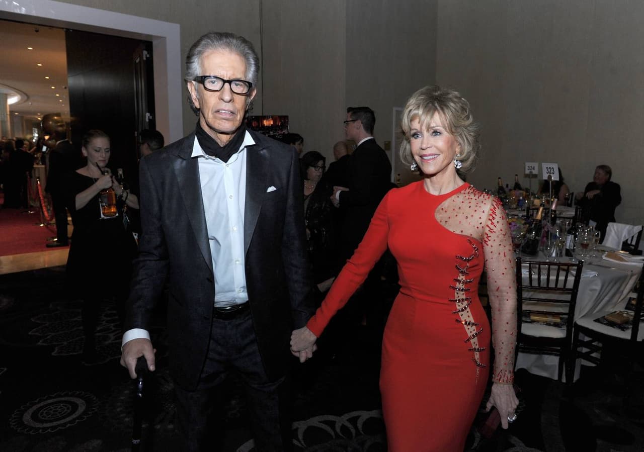 Richard Perry y Jane Fonda.