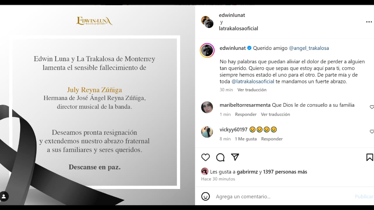 Edwin Luna y La Trakalosa de Monterrey están de luto: así se despiden