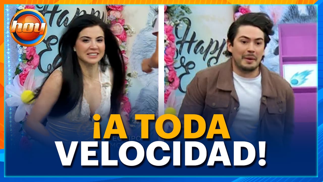 Cynthia Aparicio y Alex Figueroa dan TODO por ganar en el juego "Memoria Fotográfica"