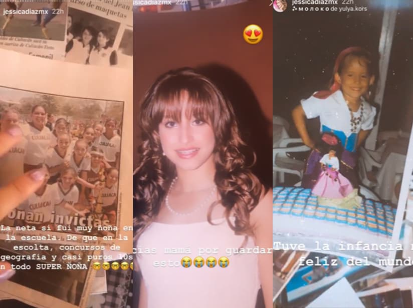 Jessica Díaz comparte fotos de su infancia y juventud