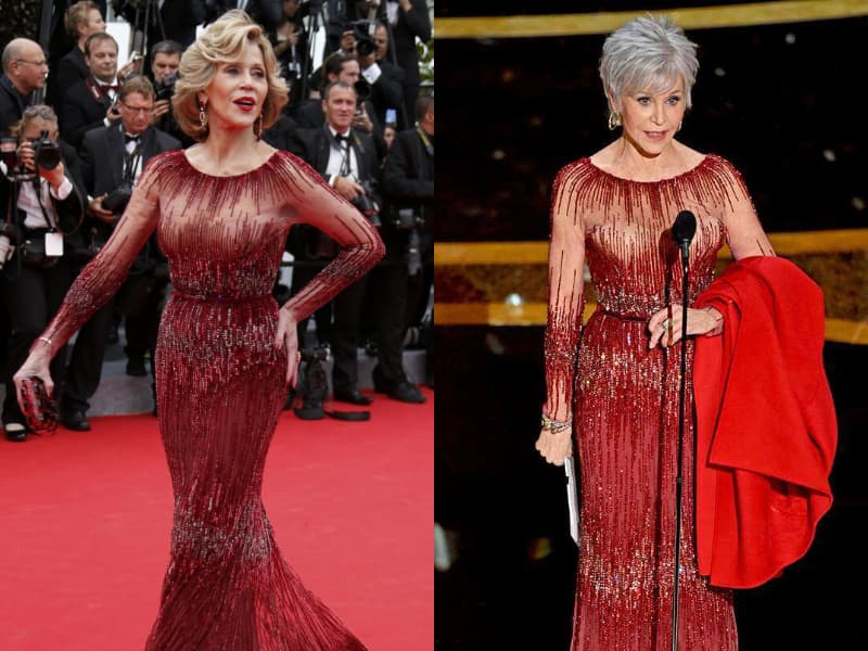 ¿Por qué Jane Fonda repitió vestido en los Óscar?