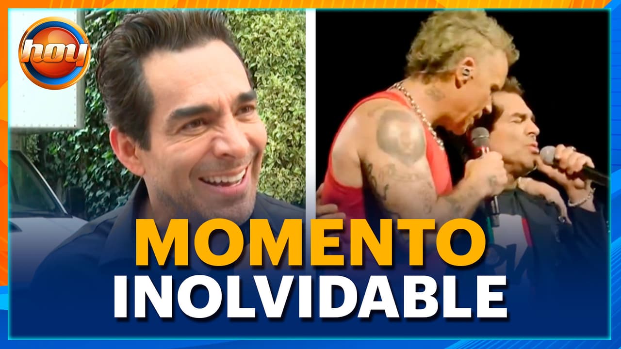 ¡Un sueño hecho realidad! Omar Chaparro COMPARTE ESCENARIO con Robbie Williams