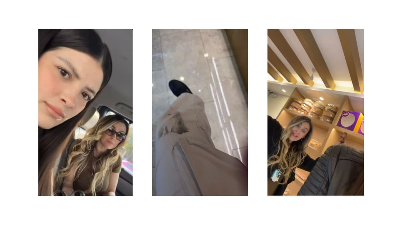 Abigail Arámbula mostró las marcas que la llanta de una bicicleta le dejó tras el accidente.