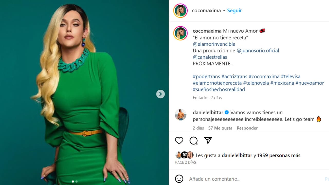 Coco Máxima confirmó su participación con esta foto.