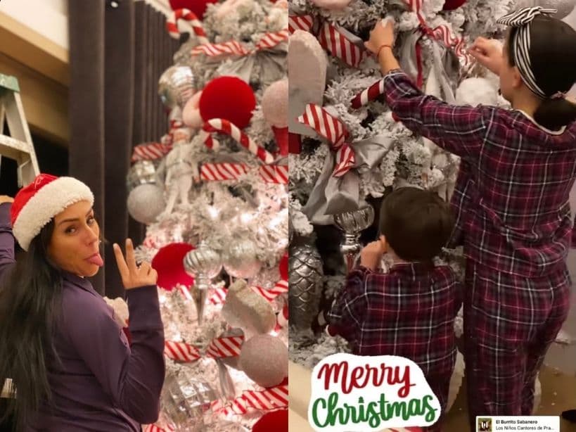 Inés Gómez Mont documentó todo el proceso de decoración de su árbol en sus historias de Instagram, dejando al descubierto que adornarlo es toda una tradición familiar.