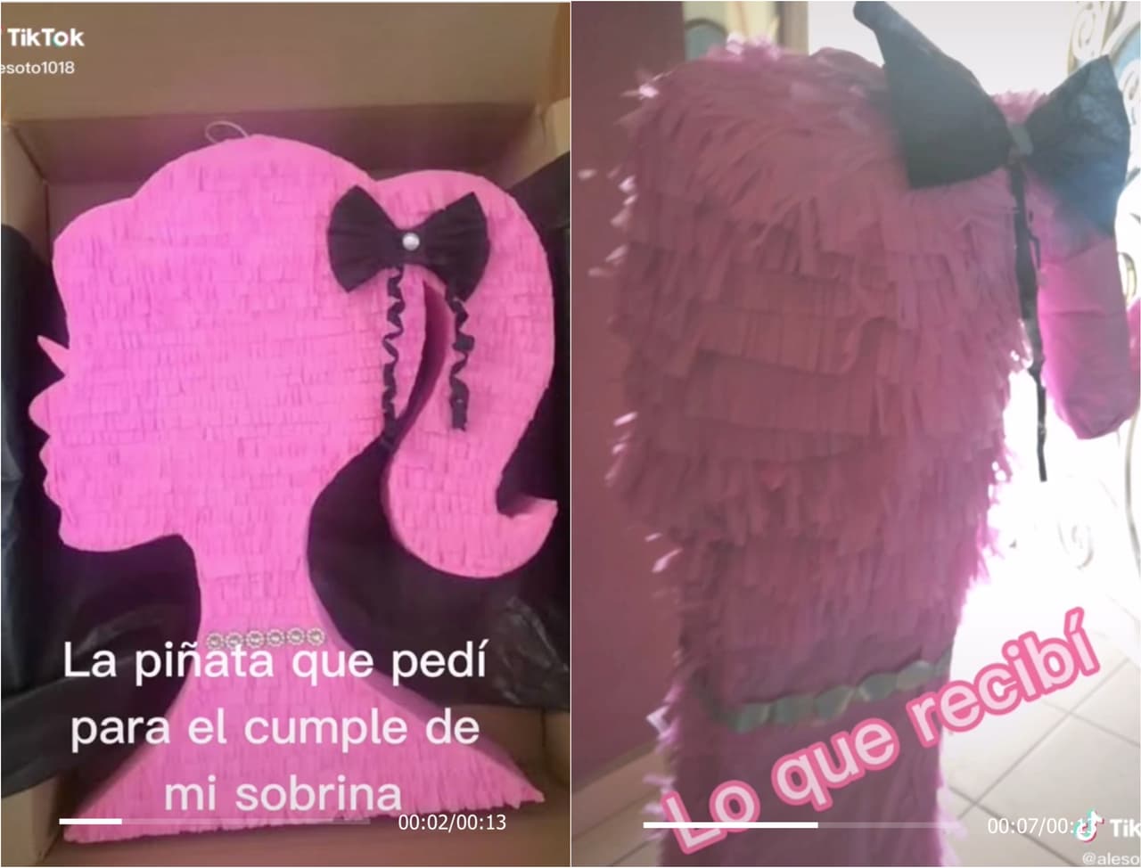 Encarga piñata de 'Barbie' y se lleva desafortunada sorpresa