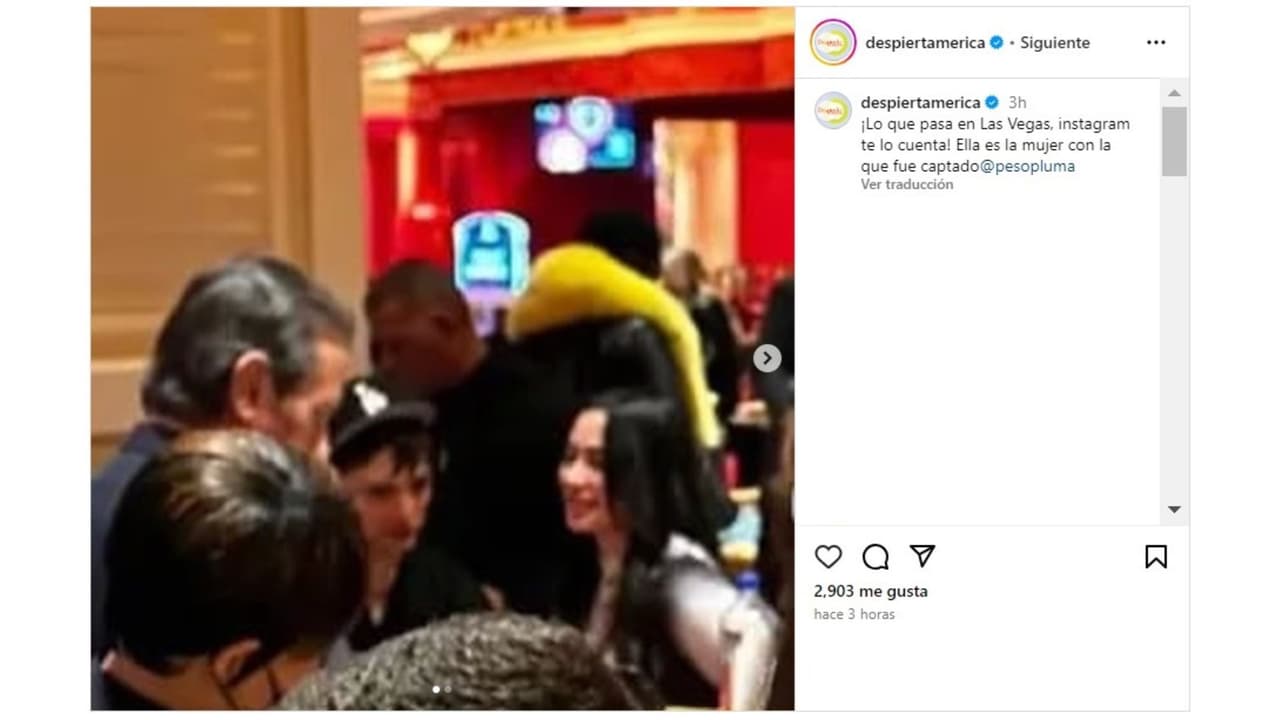 Peso Pluma disfrutando con una "mujer misteriosa".