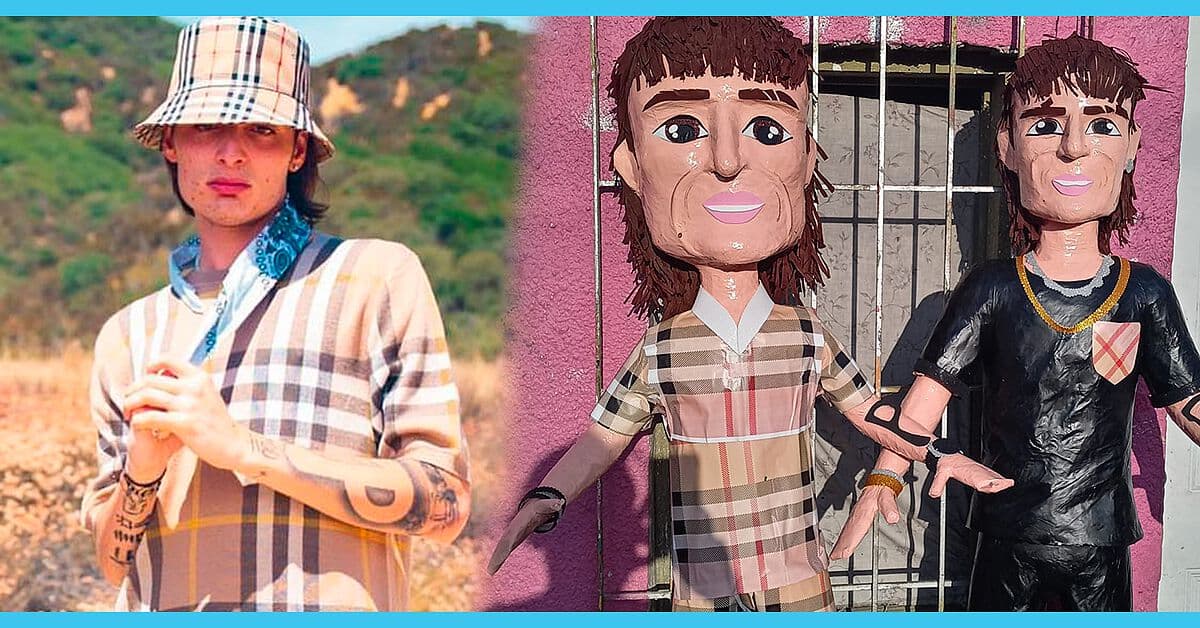 ¡Peso Pluma ya tiene su propia piñata! y causa sensación entre sus fans