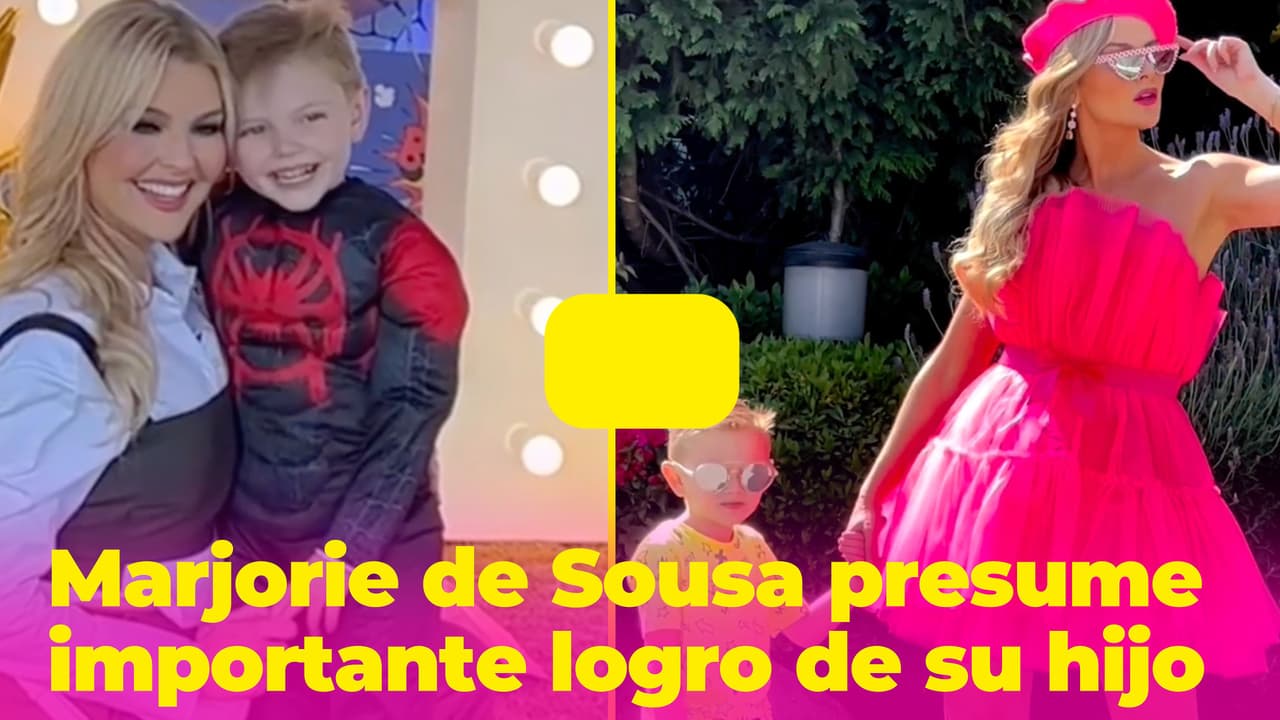 Marjorie de Sousa explota de emoción por la medalla que obtuvo su hijo: ganó hasta por ser "guapo"