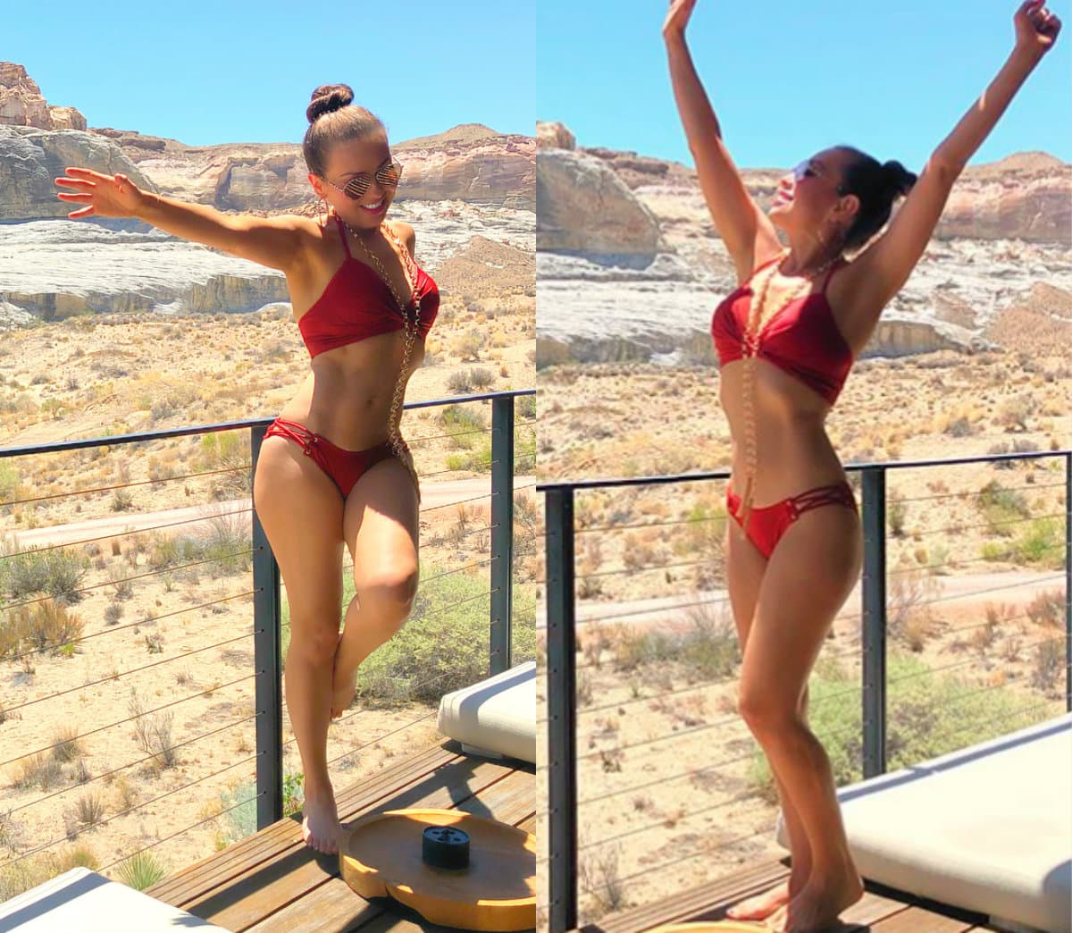 Thalía muestra su figura en sensuales bikinis, con los que demuestra que no se quitó las costillas