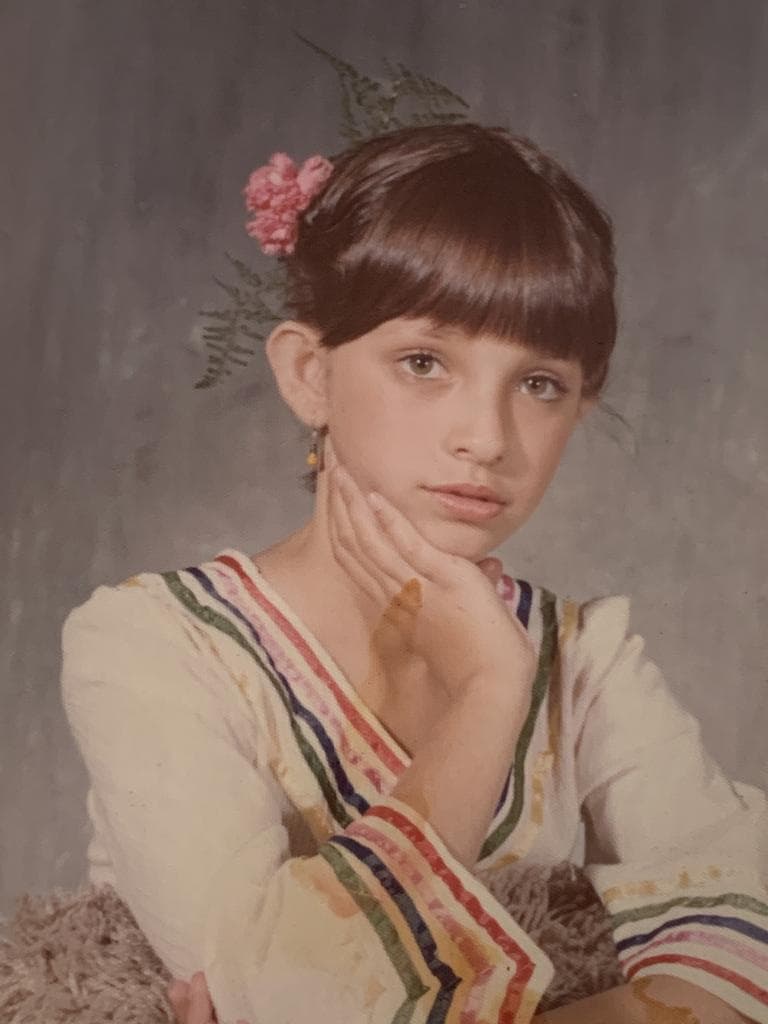 ¡Está idéntica! Desde niña, Claudia mostraba sus dotes como actriz.
