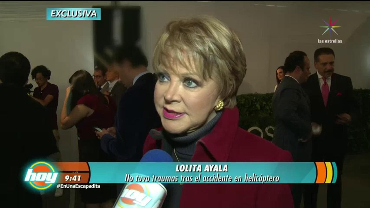 Lolita Ayala revive accidente aéreo