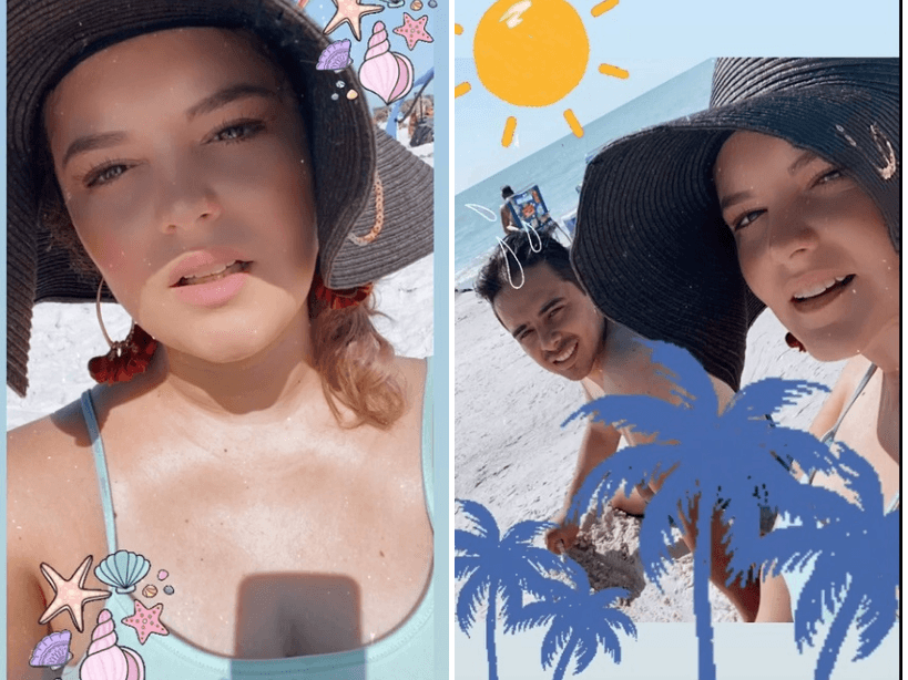 Allisson Lozz se dejó ver en traje de baño mientras disfrutaba del mar junto a su esposo