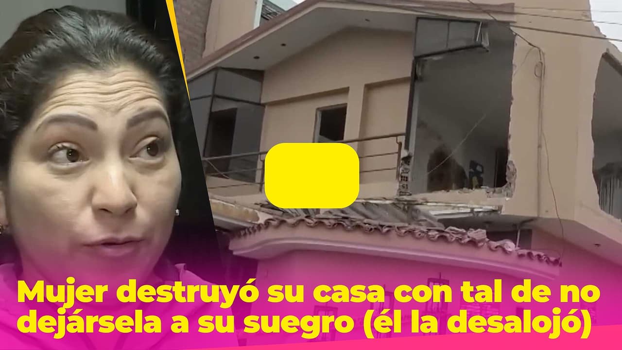 La mujer que destruyó su casa con tal de no dejársela a su suegro que la desalojó: "A mí me ha costado"