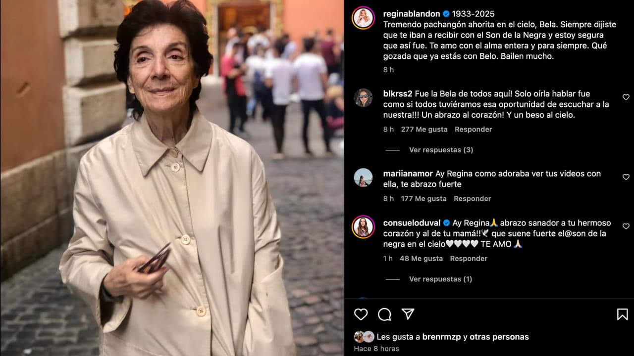 Regina Blandón y su abuela, Bela, eran sumamente cercanas.