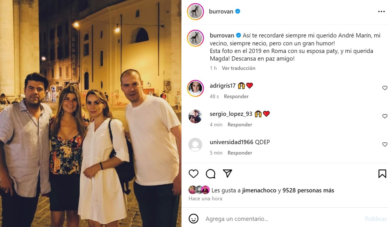 Ella es la esposa de André Marín
