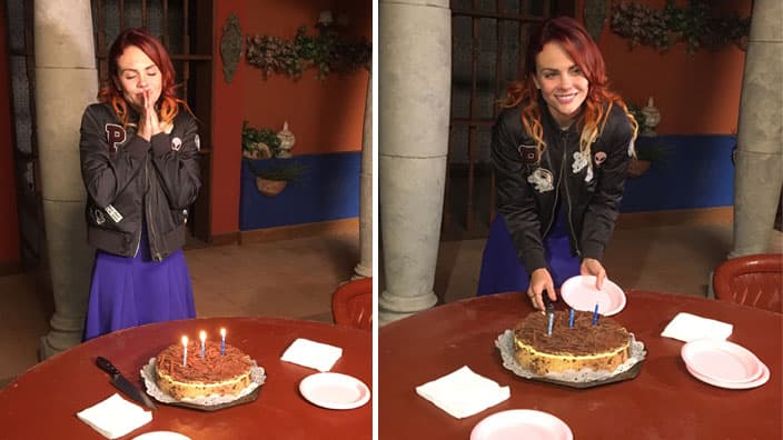 Laura Carmine festejó su cumpleaños