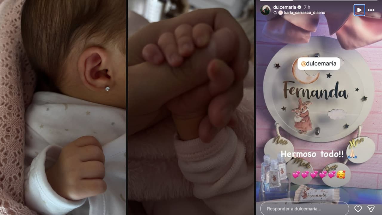 Dulce María comparte tiernas fotos de su bebé