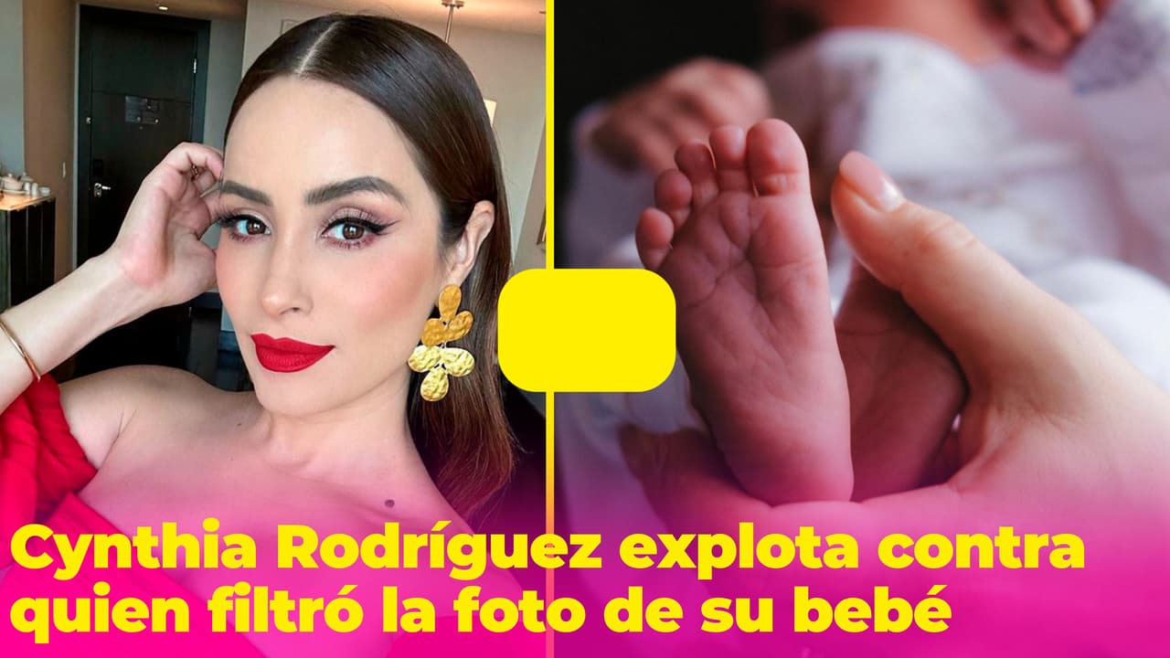 Cynthia Rodríguez estalla contra quien difundió una foto de la cara de su bebé y le dicen "no exageres"