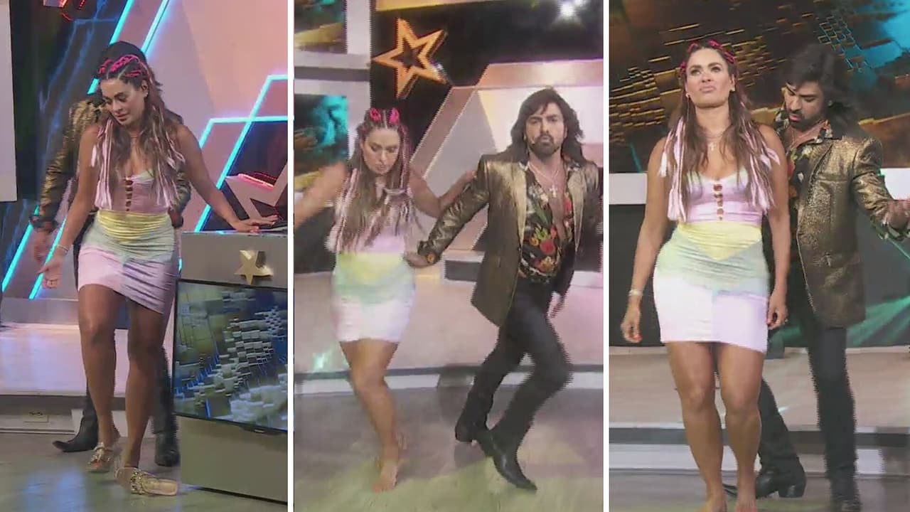 Galilea Montijo se quita los zapatos y persigna el piso con Albertano