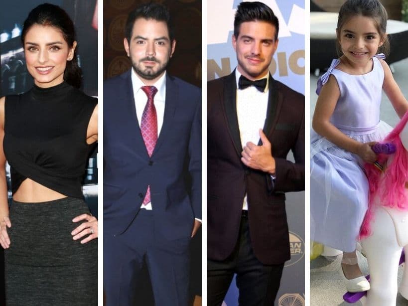 Aislinn, José Eduardo, Vadhir y Aitana Derbez cuentan con rasgos muy similares, pero los ojos, la ceja y la barba partida son características físicas que heredaron de su padre, Eugenio Derbez.
