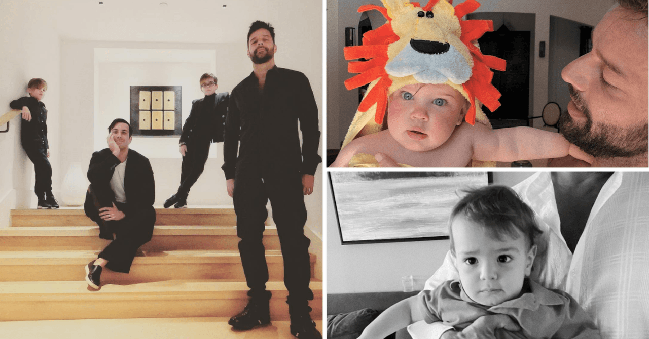Ricky Martin y Jwan Yosef formaron una gran familia, con dos hijos que el cantante tuvo de soltero y otros dos junto al pintor