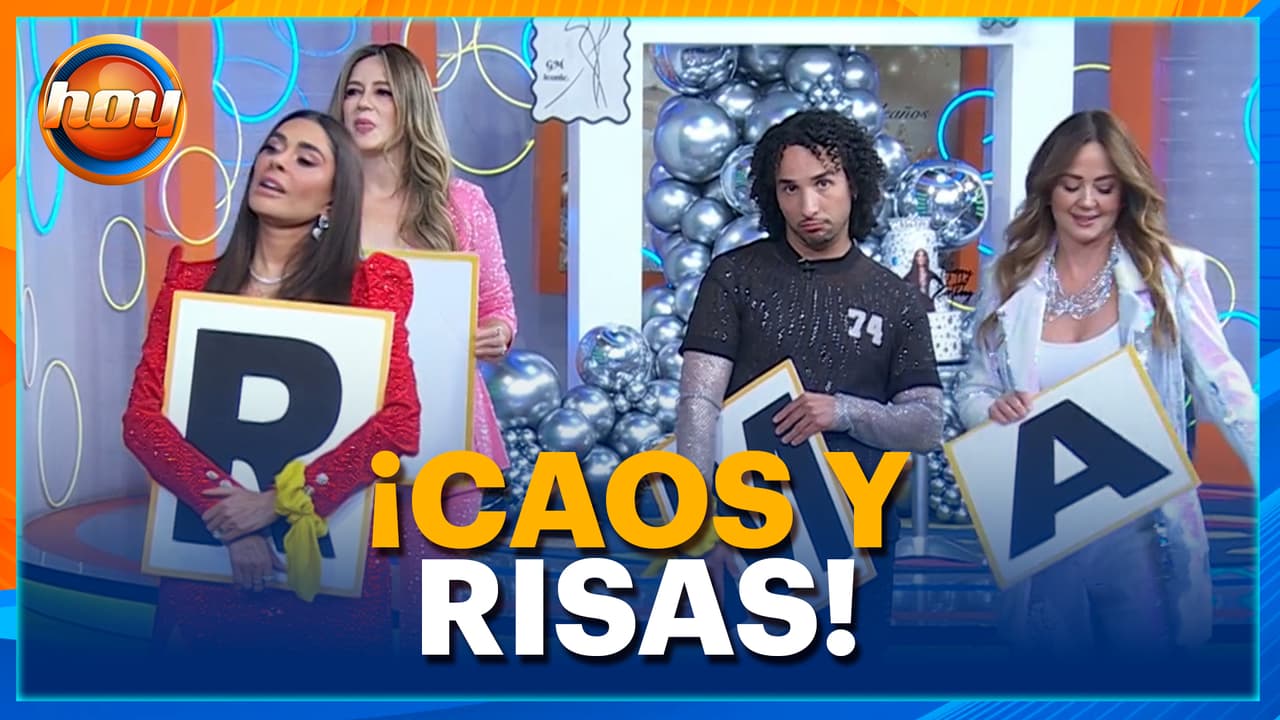 Galilea y su equipo se enfrentan en el divertido reto de “Arma la Palabra"