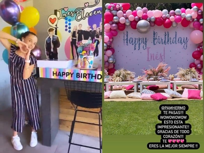 Además de la extensa carta, que recibió cientos de reacciones de seguidores y famosos como Galilea Montijo, Erika de la Rosa y Brenda Kellerman, Inés Gómez Mont dio muestra de cómo sería el festejo de su hija, para lo cual contó con la ayuda de Pam Hermo, organizadora de eventos, y de Happy Wishes, empresa encargada de llenar el jardín de cientos de globos.
