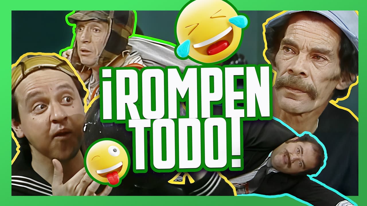 El Chavo y Quico juegan con la bola de boliche de Don Ramón