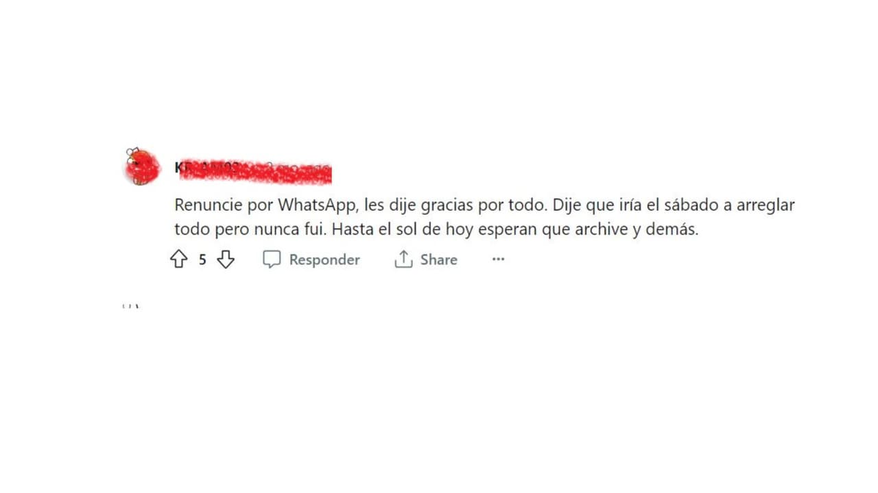 Por mensaje de WhatsApp.