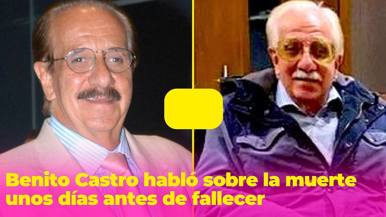 Benito Castro habló sobre la muerte unos días antes de fallecer: sus palabras fueron conmovedoras