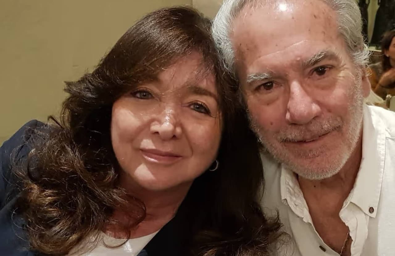 Maleni Morales y Otto Sirgo, quien fuera su esposo.