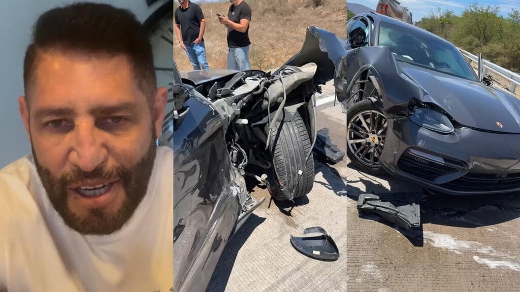 Pancho Barraza sufre aparatoso accidente: su auto "se despedazó"