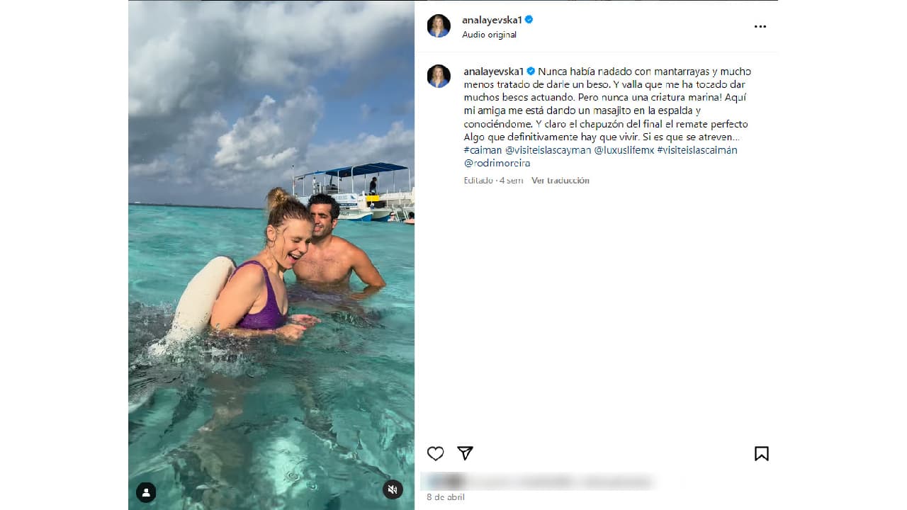 Ana Layevska en Islas Caimán.