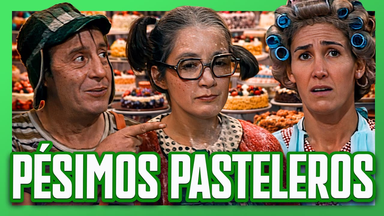 El Chavo y la Chilindrina intentan hacer un pastel