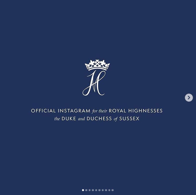 Los duques de Sussex consiguieron 1.7 millones de seguidores en menos de 24 horas.