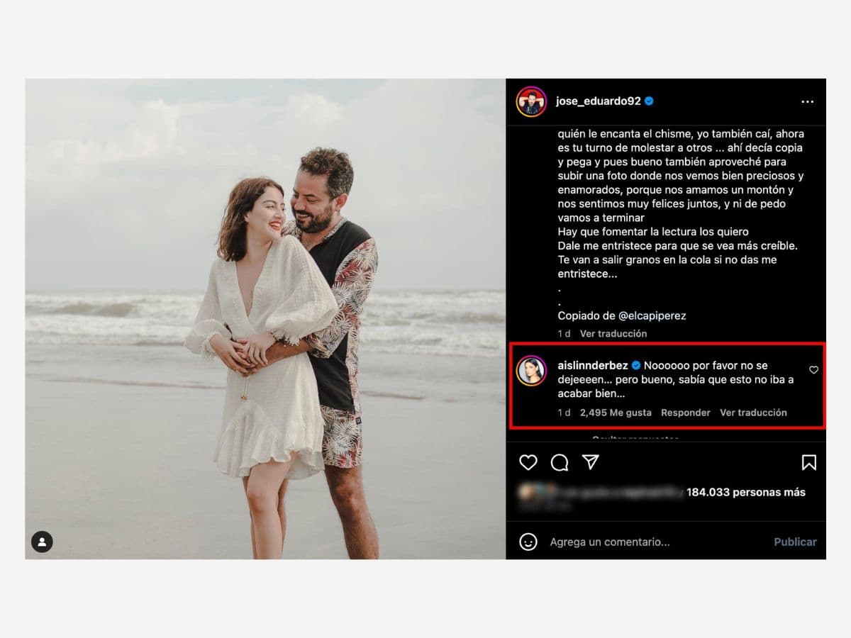 Así reaccionó Aislinn Derbez a la supuesta ruptura de José Eduardo