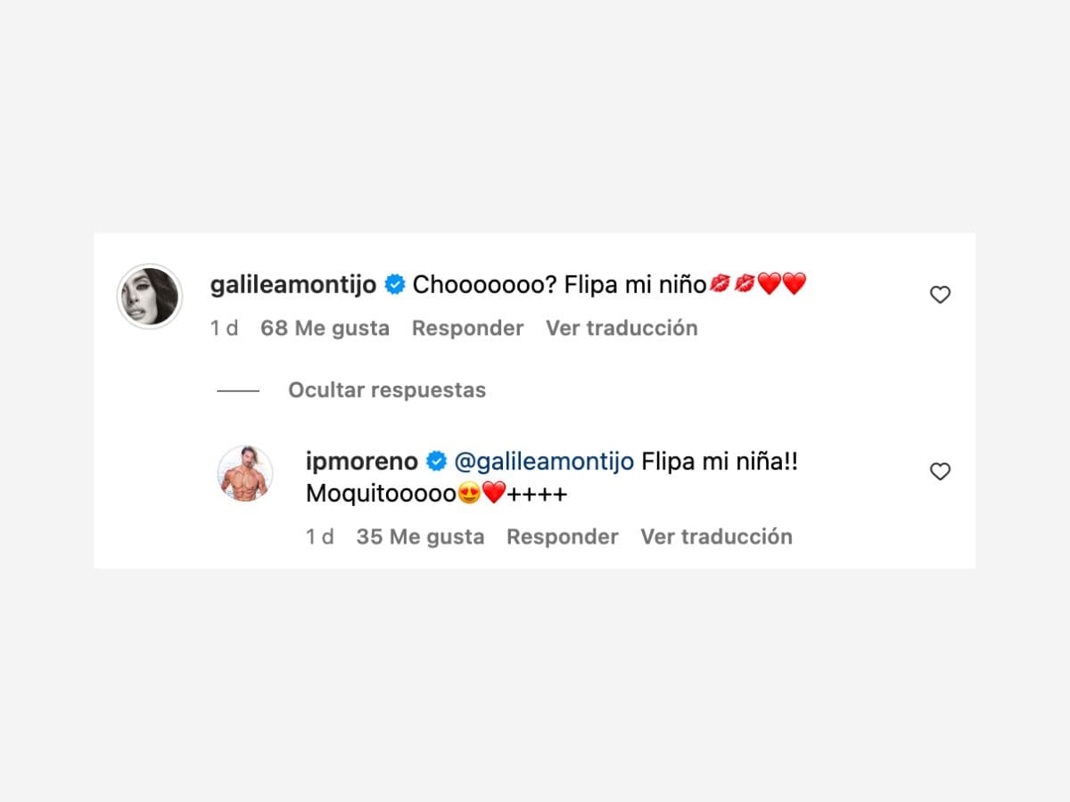 Galilea Montijo e Isaac Moreno intercambiaron mensajes