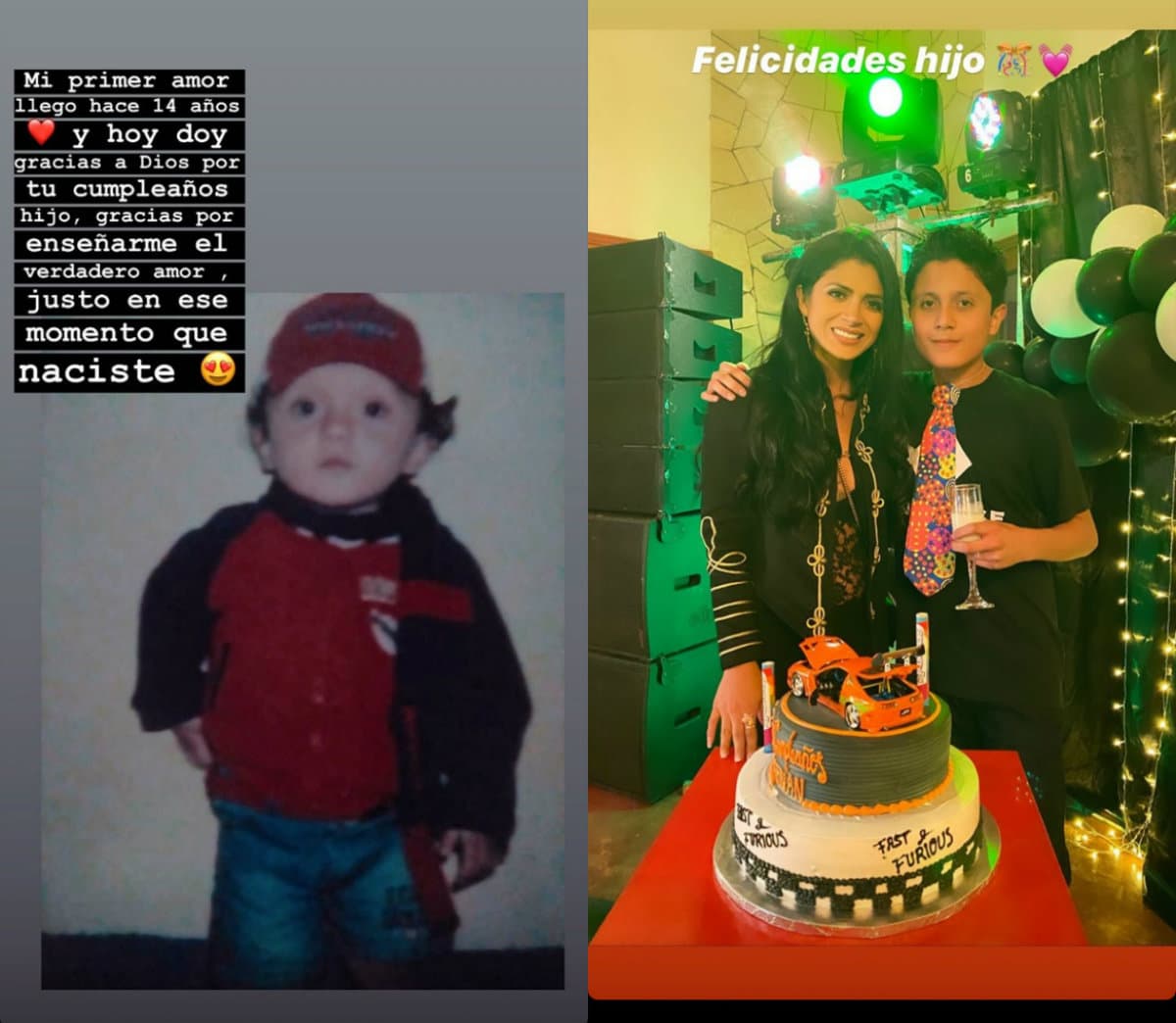 Kimberly Flores le organizó tremenda fiesta a su hijo mayor