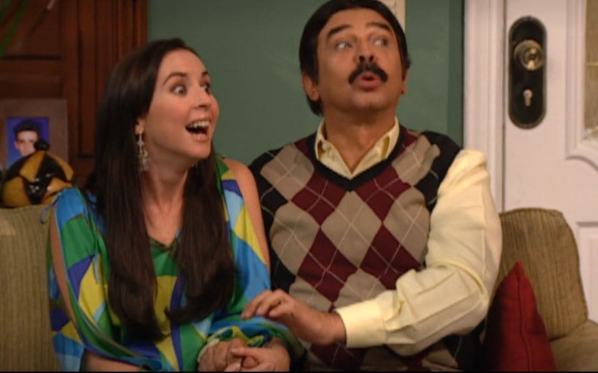 Aunque también ya había realizado este personaje cuando en el capítulo 13 de la temporada 1, los López cambian de cuerpos.