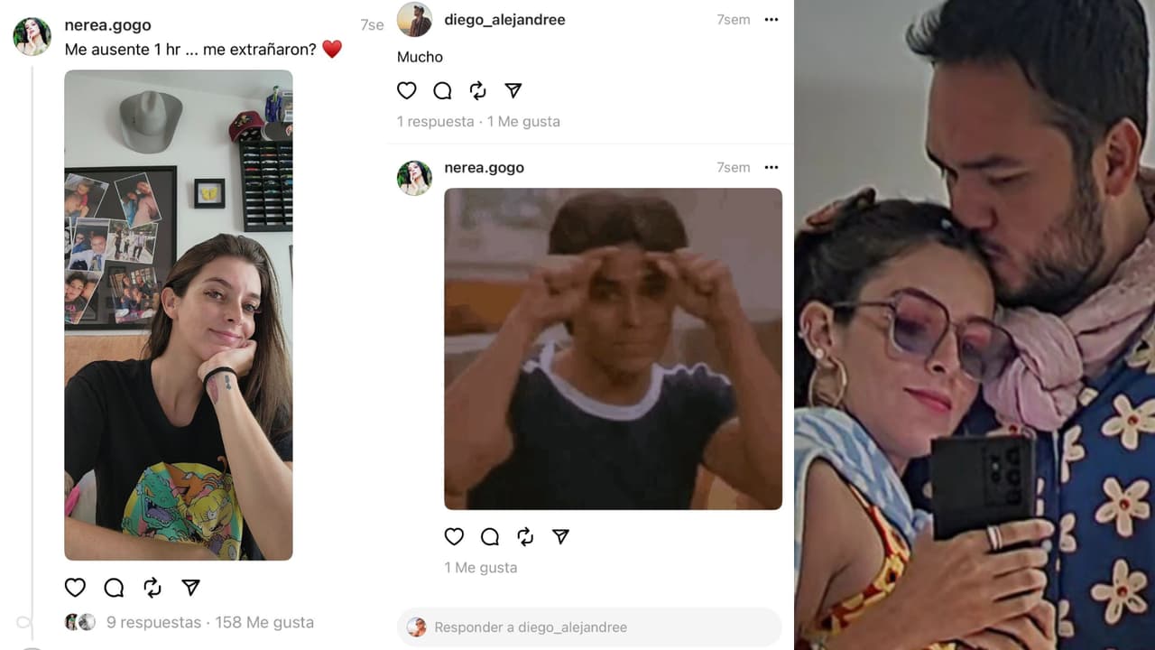 Nerea Godínez y su novio se declaraban amor en Threads por lo menos desde julio pasado.