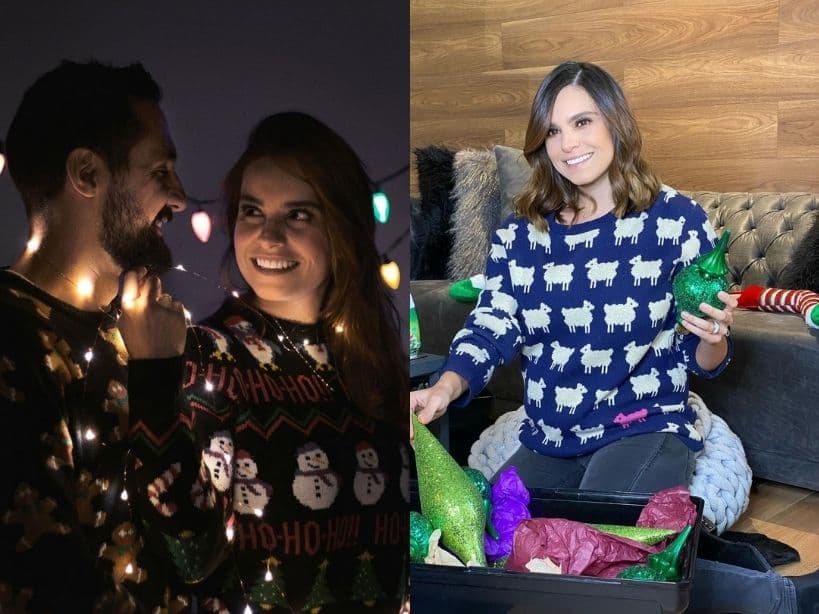 A punto de convertirse en mamá por segunda ocasión, Tania Rincón presumió su pancita de embarazo en un suéter temático, aunque con ayuda de un TBT también recordó el atuendo que usó a juego con su esposo en años anteriores.
