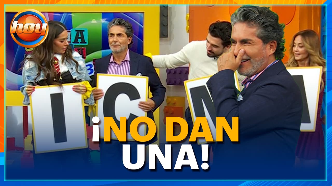 Raúl Araiza y Martha Figueroa nos hacen reír con sus errores en 'Arma la palabra'