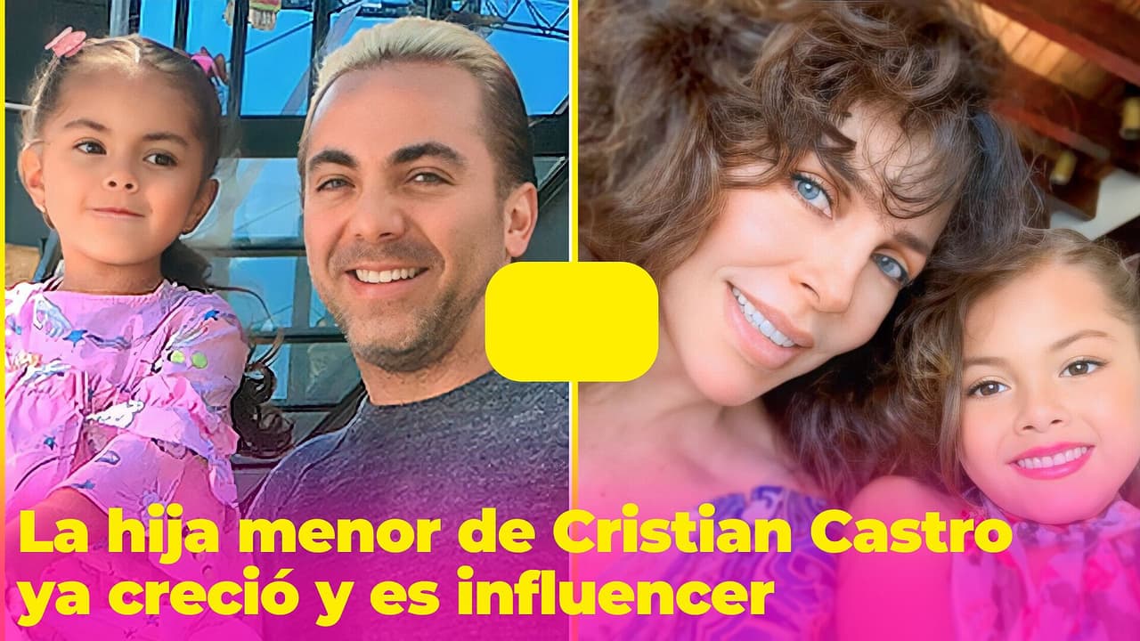 Así ha crecido la hija menor de Cristian Castro: es influencer y hasta compone canciones